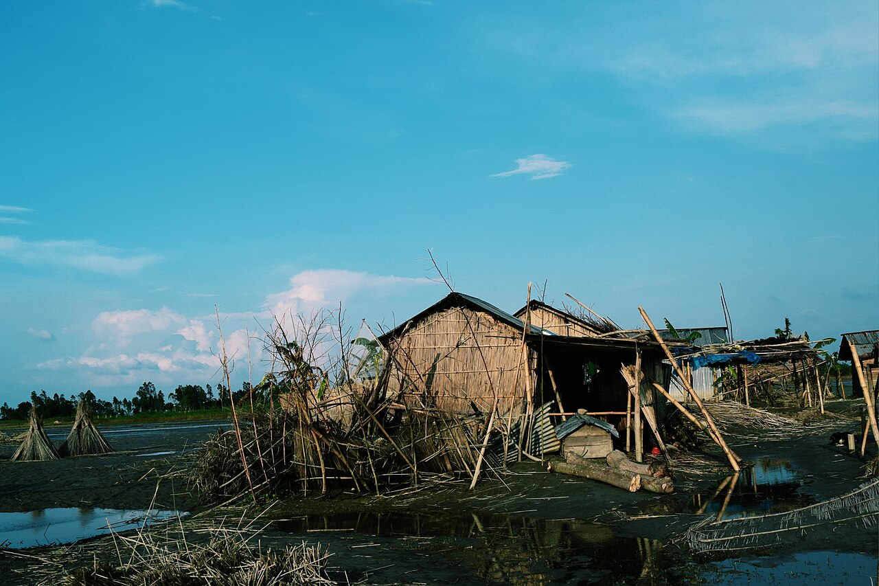 Sariakandi Char Land Flood Affected Bangladesh